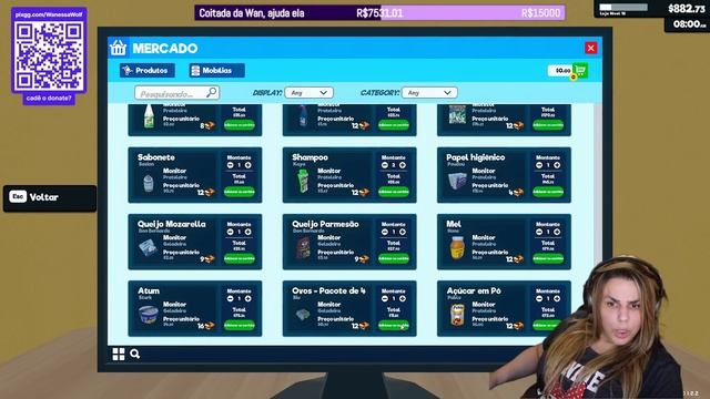 Wanessa Wolf jogando SUPERMARKET SIMULATOR #4 🛒 O MERCADO VIROU SHOPPING смотреть онлайн