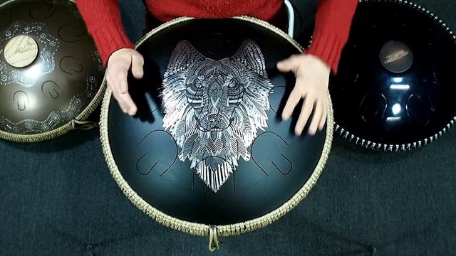 Guda 2.0 Plus FX. "Raga Desh" scale. Custom "Wolf" design (by Faye Holliday). Aluminium bottom. смотреть онлайн