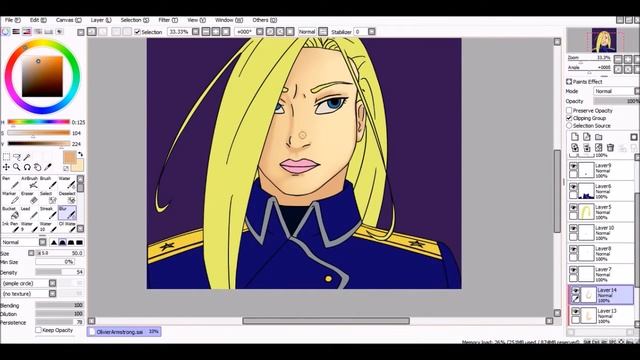 Olivier Armstrong FMAB Speedpaint смотреть онлайн