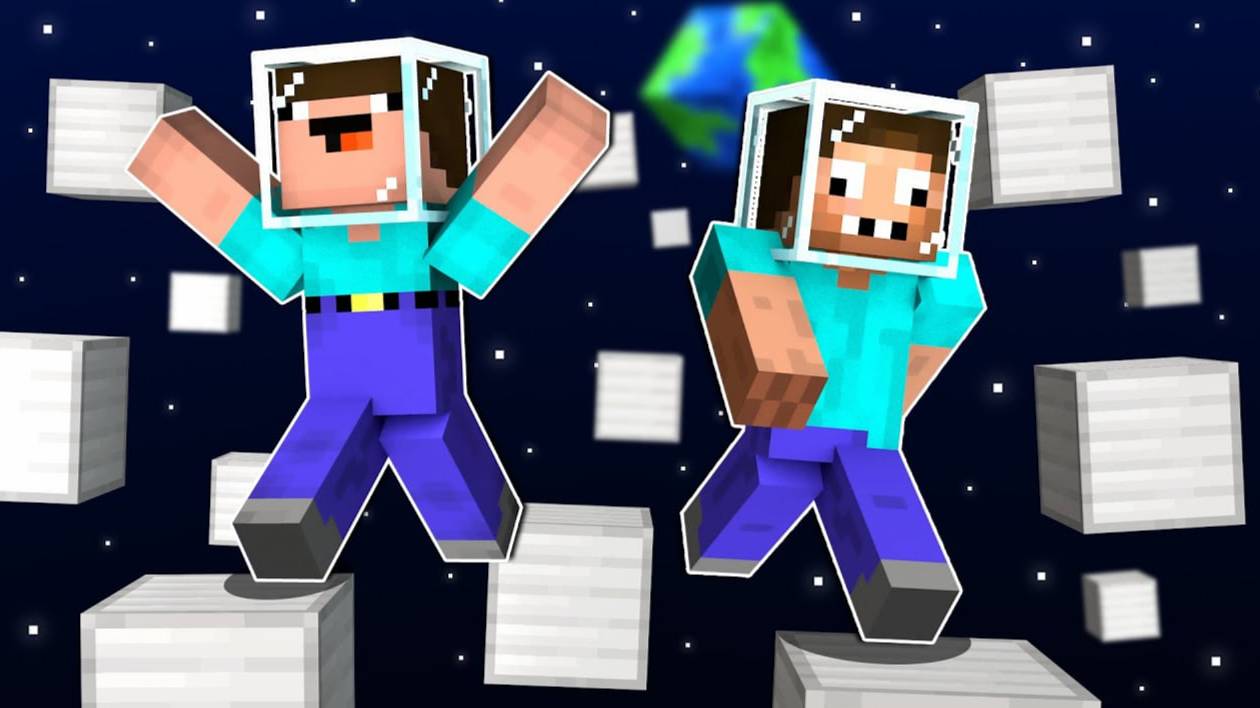 📹 НУБ И ПРО ПАРКУРЯТ В КОСМОСЕ МАЙНКРАФТ ! НУБИК ПРОХОДИТ ПАРКУР ТРОЛЛИНГ В MINECRAFT → смотреть онлайн