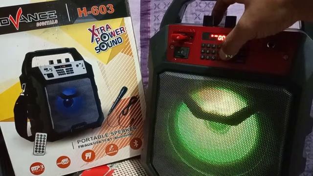 Advance H-603, portable Bluetooth Speaker with karaoke function смотреть онлайн