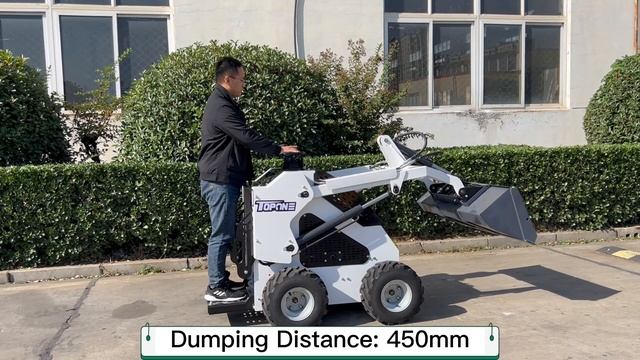 Chinese Mini Skid Wheel Loaders CE Euro V Crawler Skid Steer Loader High Efficiency Machinery смотреть онлайн