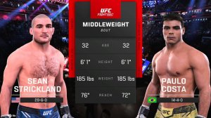 Шон Стрикленд vs. Пауло Коста