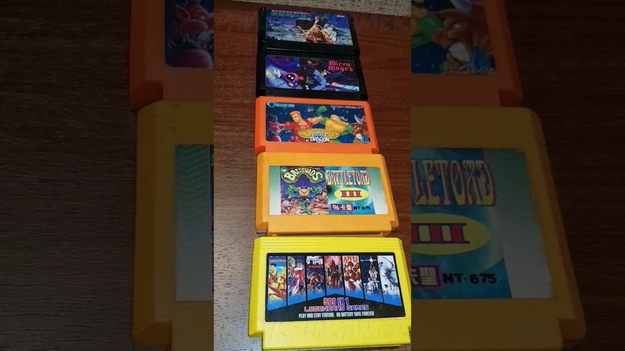 Денди картриджи многоигровки какие там игры. #retro #ретро #игры #shotrs #dendy #денди #nes #8bit смотреть онлайн