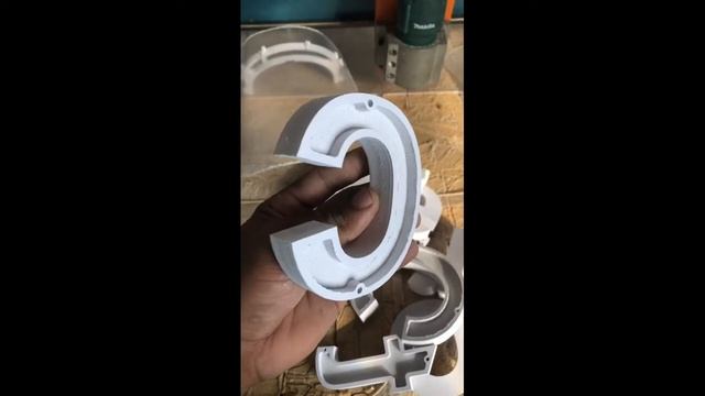 Como colocar led na letra de PVC! смотреть онлайн