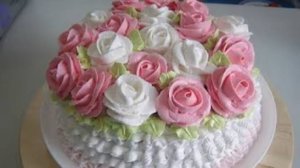 Торт с розами. Маринкины творинки. Всем МИРА и Добра!