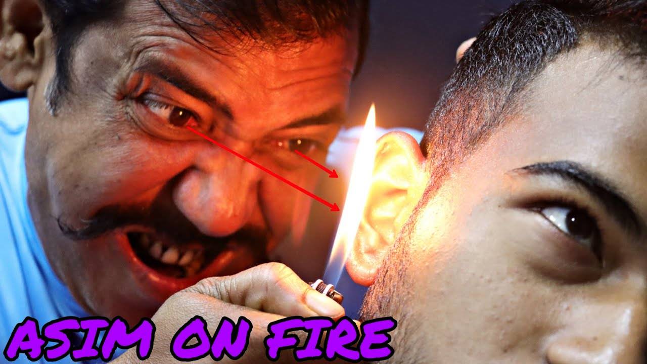 Amazing Ear Massage with Fire ｜ Head Massage & Hair Cracks ｜ ASMR Neck Cracking ｜ Angry Barber смотреть онлайн