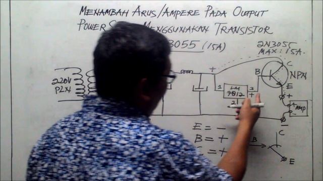 Menambah Ampere Pada Power Suplly Menggunakan Transistor 2N3055 смотреть онлайн
