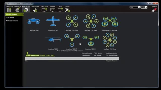 APM 2.5 V3.1-rc4 Flashing Firmware With Mission Planner