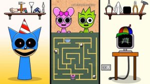 СПРУНКИ МУЗ - ПОМОГИТЕ Спрунки! Incredibox Спрунки  Анимация #sprunki #incredibox