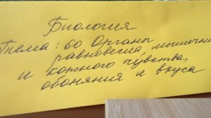 📕Биология/9/Батуев/Тема 60:Органы равновесия, мышечного и кожного чувства, обоняния и вкуса/27.05.2