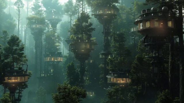 Скрытый город - Космическая эмбиентная музыка - Глубокое расслабление и медитация смотреть онлайн