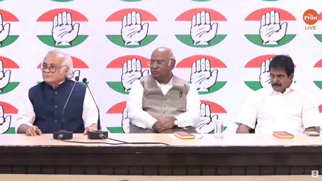 LIVE: Congress President Mallikarjun Kharge hosts press briefing смотреть онлайн