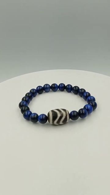 Волна бусина Дзи (браслет соколиный глаз ) смотреть онлайн