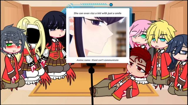 ^Реакция злодейка 99 уровня на Юмьеллу как Коми-чан[gacha Club]^
