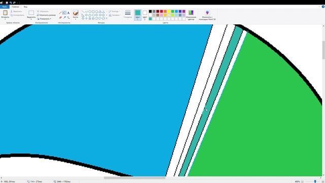 Рисую значок браузера Microsoft Edge в программе Paint смотреть онлайн