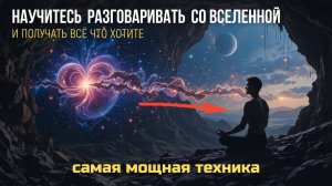 Вселенная постоянно СЛУШАЕТ ВАС. Научитесь РАЗГОВАРИВАТЬ СО ВСЕЛЕННОЙ и получать ВСЁ ЧТО ХОТИТЕ.