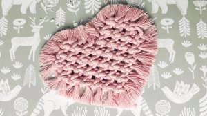 Макраме салфетка "Сердце"💗 | Мастер-класс