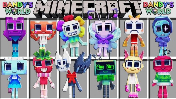 МОД НА ВСЕХ ТУНОВ ИЗ МИРА ДЕНДИ В МАЙНКРАФТ ! DENDY'S WORLD ADDON MOD MINECRAFT BEDROCK