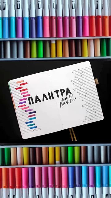 Палитра брашпенов #bulletjournal #ежедневник #планер #маркеры смотреть онлайн