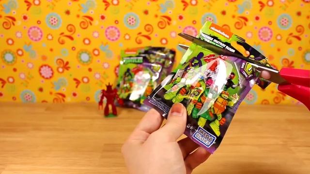 Teenage Mutant Ninja Turtles Mega Bloks Series 1 Unboxing TMNT смотреть онлайн