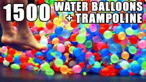 Батут Для 15,000 Водных Шаров (Марк Робер НАСА | Mark Rober NASA)