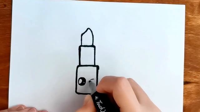 Как нарисовать помаду. Арттерапия