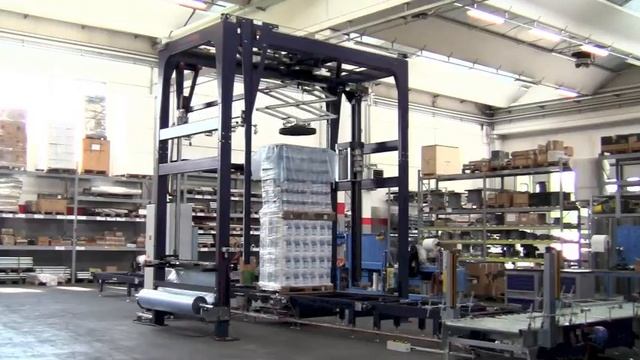 Avvolgipallet automatico a braccio rotante con copertura superiore B150E XH | Technowrapp смотреть онлайн