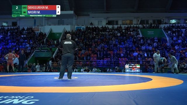 Round 3 FS - 70 kg: M. SKHULUKHIA (GEO) v. M. NASIRI (IRI) смотреть онлайн