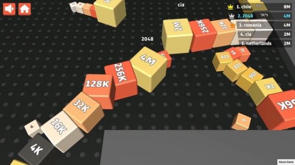CUBES SNAKE 2048.io Gameplay. NEW GAME. Cubes 2048.io Game