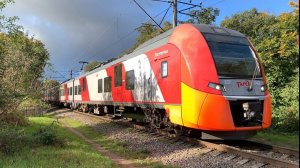 "ЭС2Г-042" в 2-х районах города Пионерский. ЖД станция «Пионерский Курорт» и улица Гвардейская