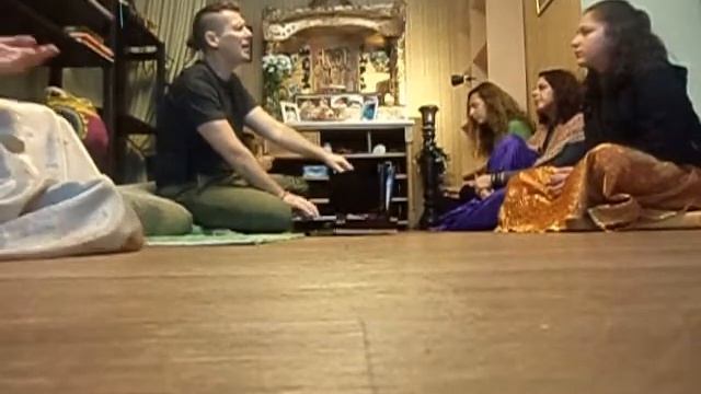 Tarana Caitanya Prabhu . Kirtan In Athens .  14.01.2018.