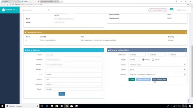 How to print tracked Canada shipping label from EMS to be mailed by ChitChats смотреть онлайн