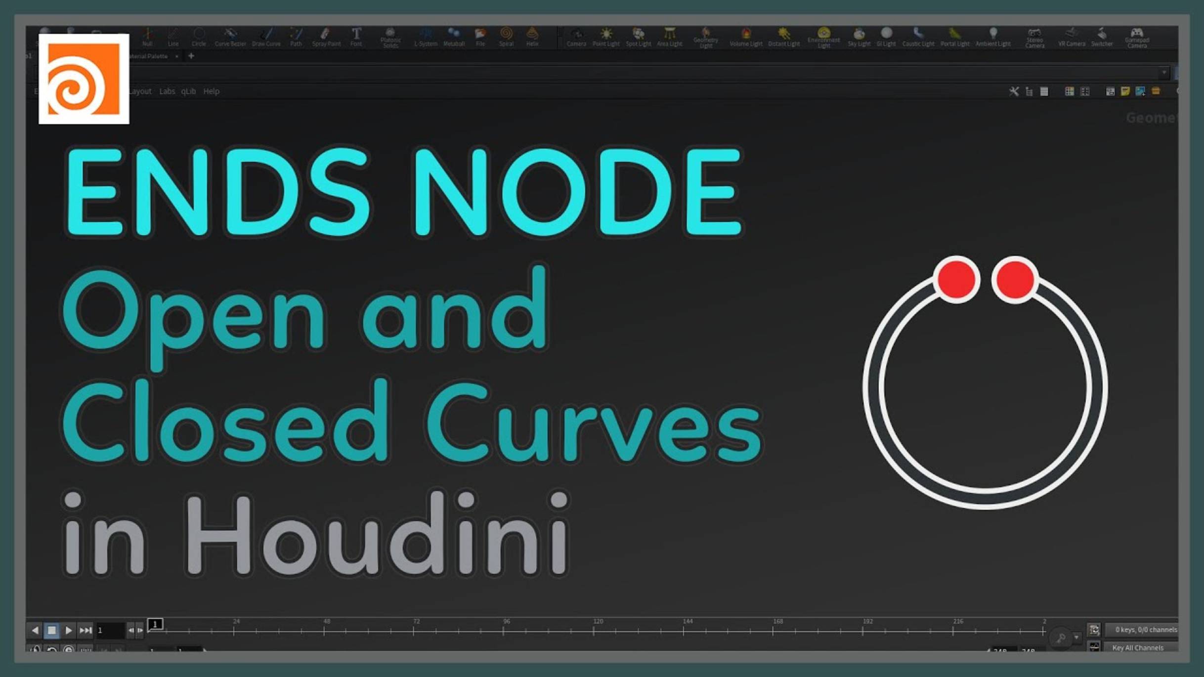 41 The Ends Node for Open and Closed Curves in Houdini смотреть онлайн