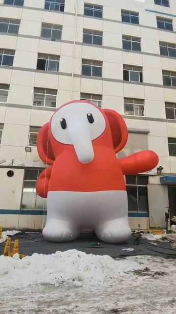 Giant Inflatable Balloon Elephant For White Night club Stage Decoration смотреть онлайн