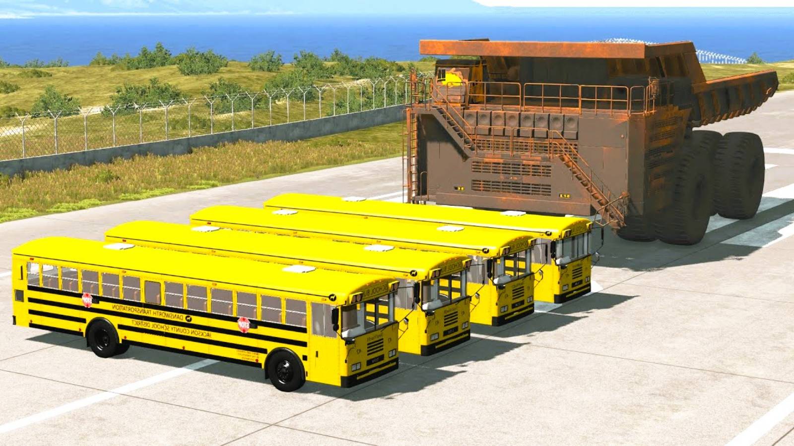 Белаз Vs Машины - BeamNG.drive игра про машины