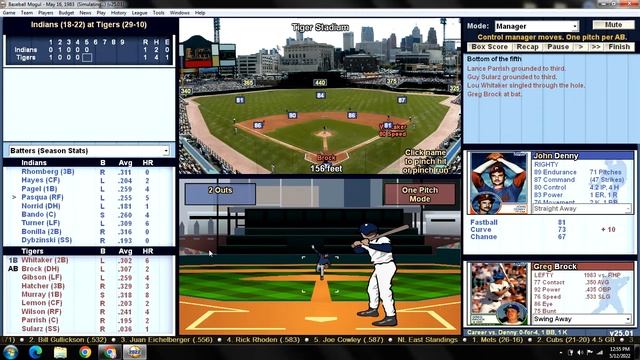 Game 40 - 1983 Detroit Tigers Season Replay v Cleveland Indians @ Tiger Stadium смотреть онлайн