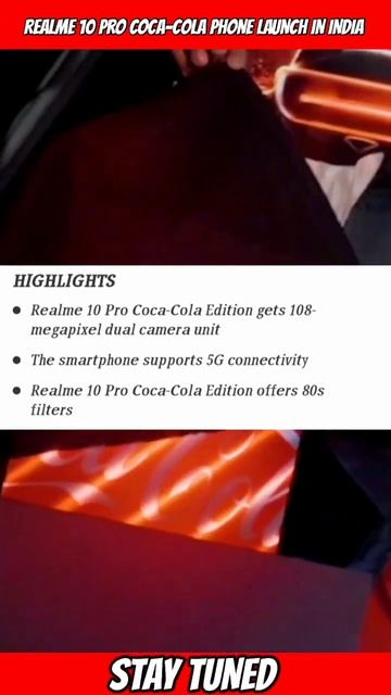 Realme 10 Pro Coca-Cola Lauch in India Today at 12:30PM #realme #phone #india #update смотреть онлайн