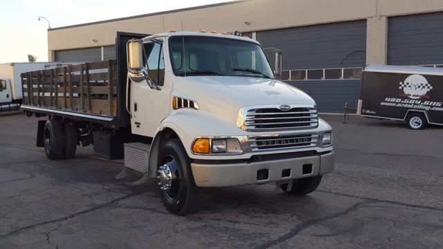 2007 Sterling by Freightliner Flatbed Allison Automatic 86k miles смотреть онлайн