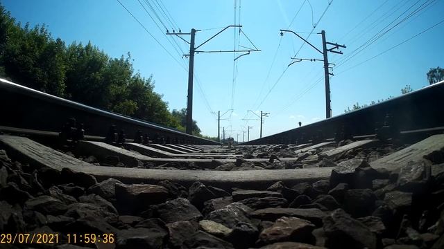 Камера под электричкой ЭД4М-0105/0119 смотреть онлайн