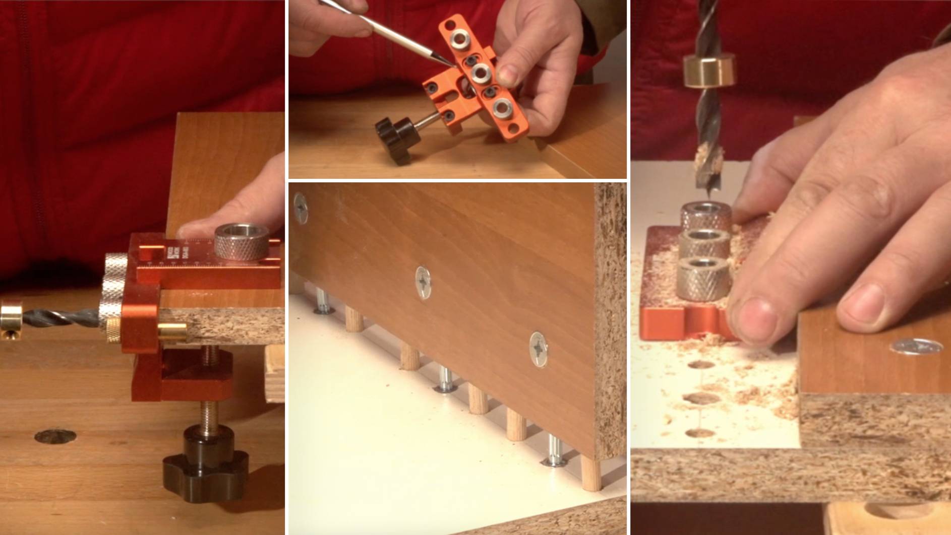 Какое присадочное приспособление поможет собирать корпусную мебель | Сверлильный кондуктор DGA-003 смотреть онлайн