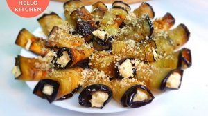 САМАЯ НОВОГОДНЯЯ  ЗАКУСКА | Рулетики из баклажанов с чесноком и сыром