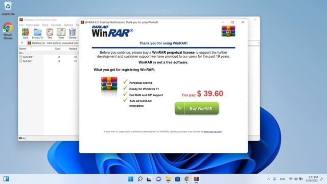 WinRar Vs Zip. Installing WinRar.