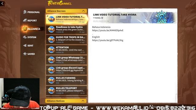 🔴 [LIVE STREAMING] CALL OF DRAGON K80 RAID HYDRA PART 2(pake AKUN MAS PUR) RANK 1 DI K80 смотреть онлайн