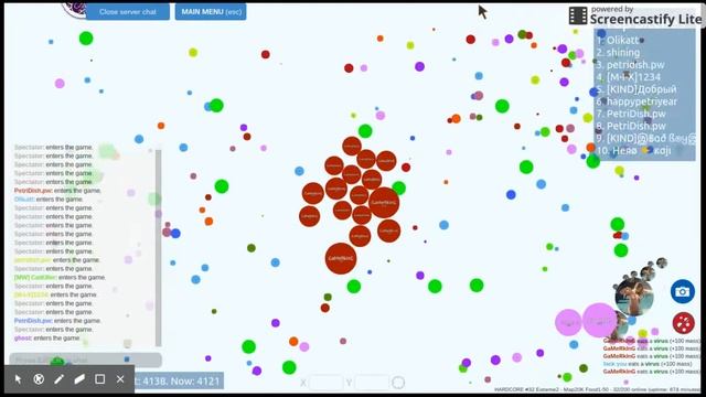 AGAR.IO mod смотреть онлайн