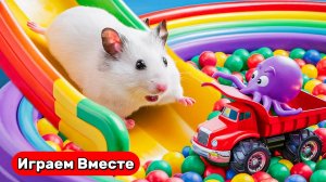 НОВЫЙ СЛОЖНЫЙ ЛАБИРИНТ С ЛОВУШКАМИ для НАШЕГО УМНОГО ХОМЯКА ! Видео для детей