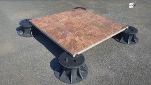 Монтаж керамогранита 20мм. на регулируемые опоры для террас Level