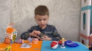 Распаковка яиц «Домовенок Кузя» и коробки «Детектив Финник"