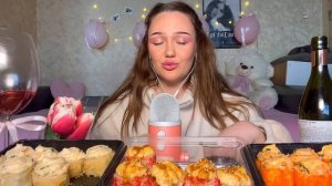 🍿 асмр мукбанг роллы, если тебе одиноко 🫶🏽🩷