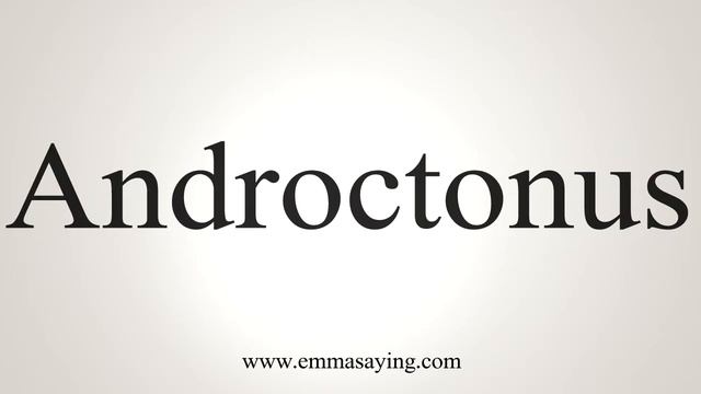 How To Say Androctonus смотреть онлайн